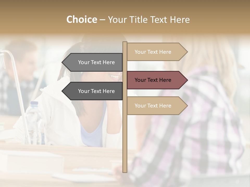 Study Young Female PowerPoint Template