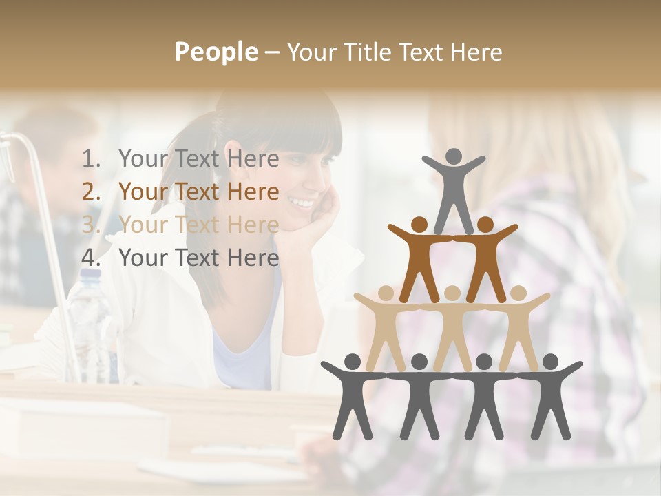 Study Young Female PowerPoint Template