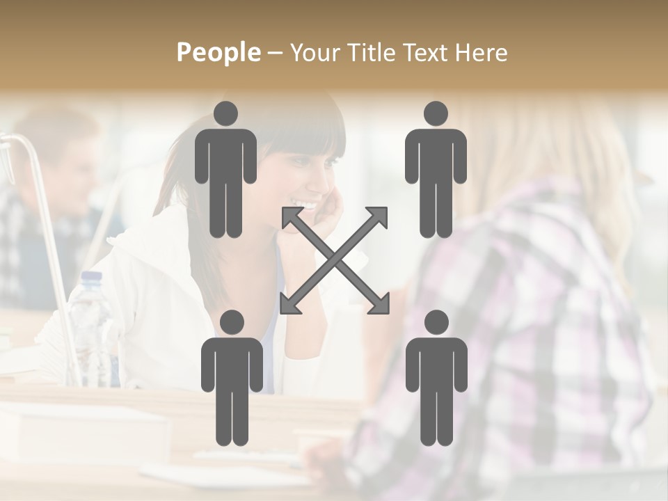 Study Young Female PowerPoint Template