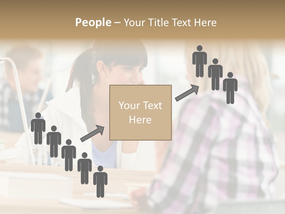 Study Young Female PowerPoint Template