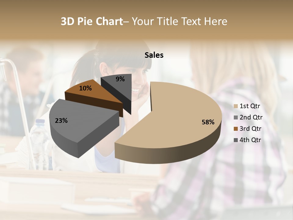 Study Young Female PowerPoint Template