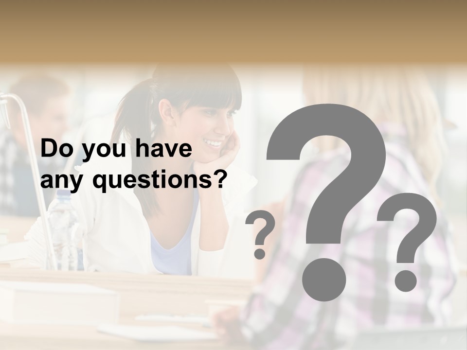 Study Young Female PowerPoint Template