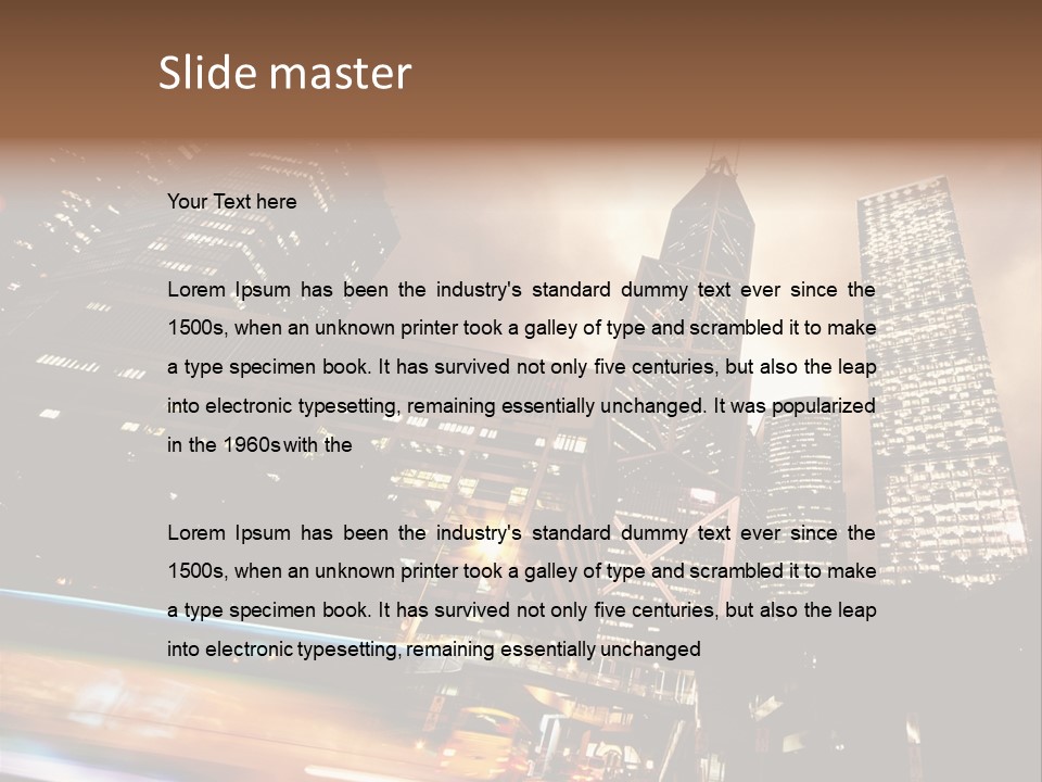 Building Futuri Tic Urban PowerPoint Template