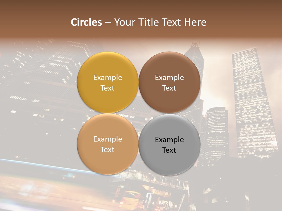 Building Futuri Tic Urban PowerPoint Template