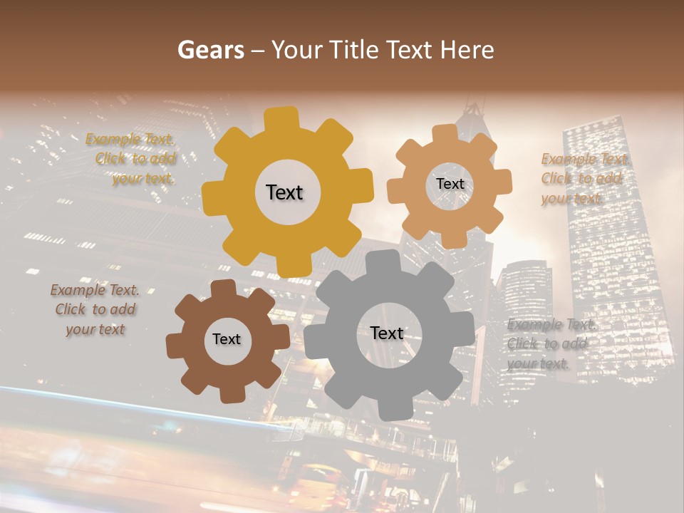 Building Futuri Tic Urban PowerPoint Template