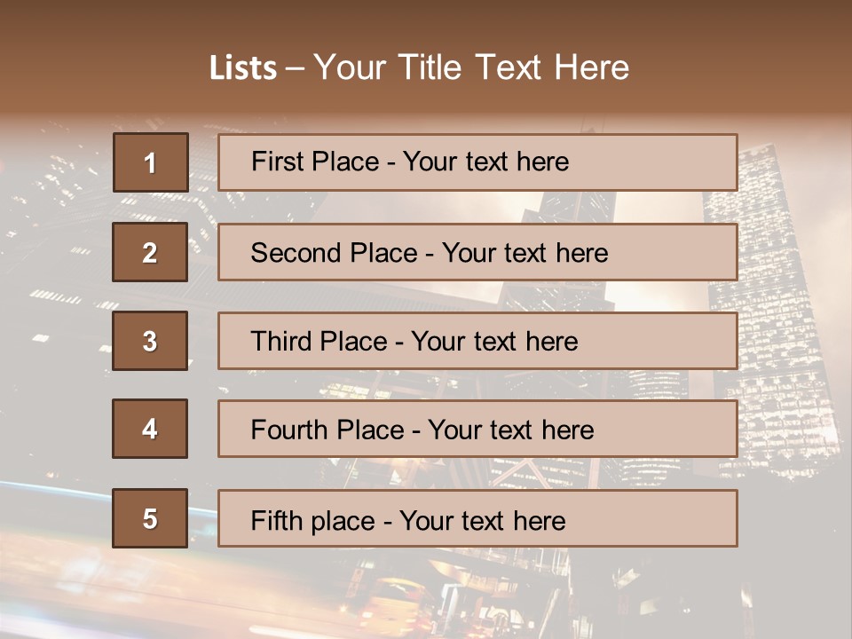 Building Futuri Tic Urban PowerPoint Template