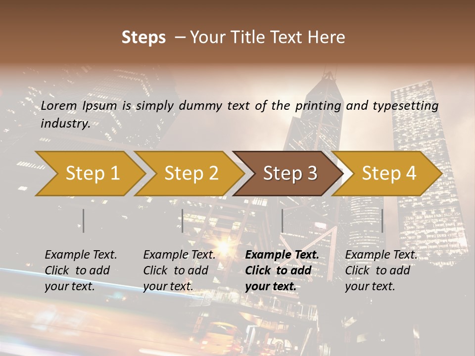 Building Futuri Tic Urban PowerPoint Template