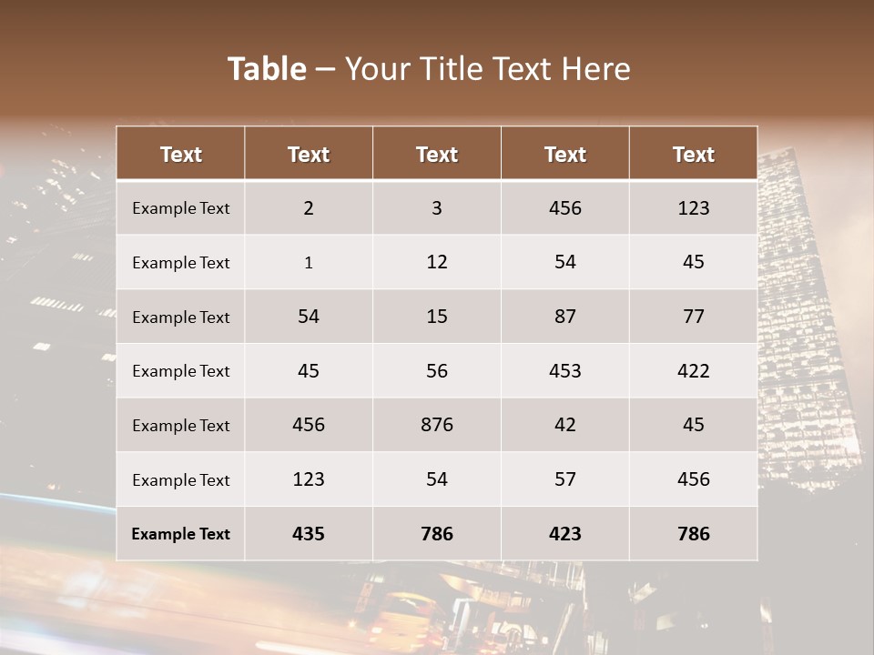 Building Futuri Tic Urban PowerPoint Template