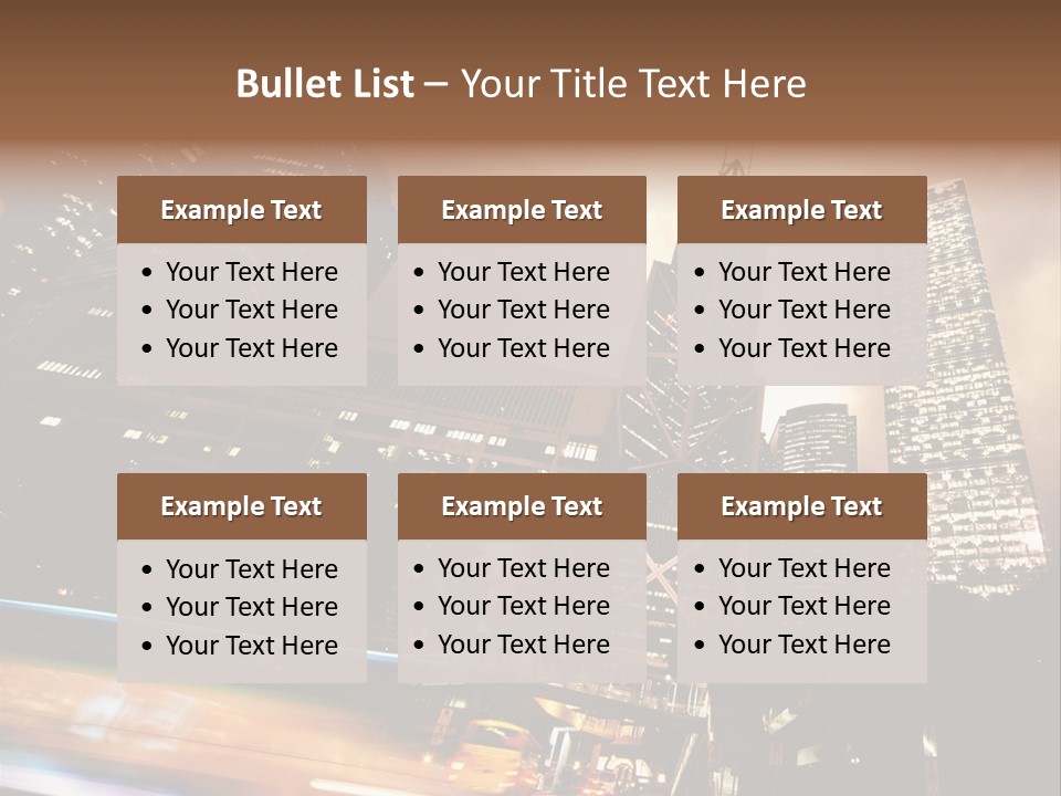 Building Futuri Tic Urban PowerPoint Template