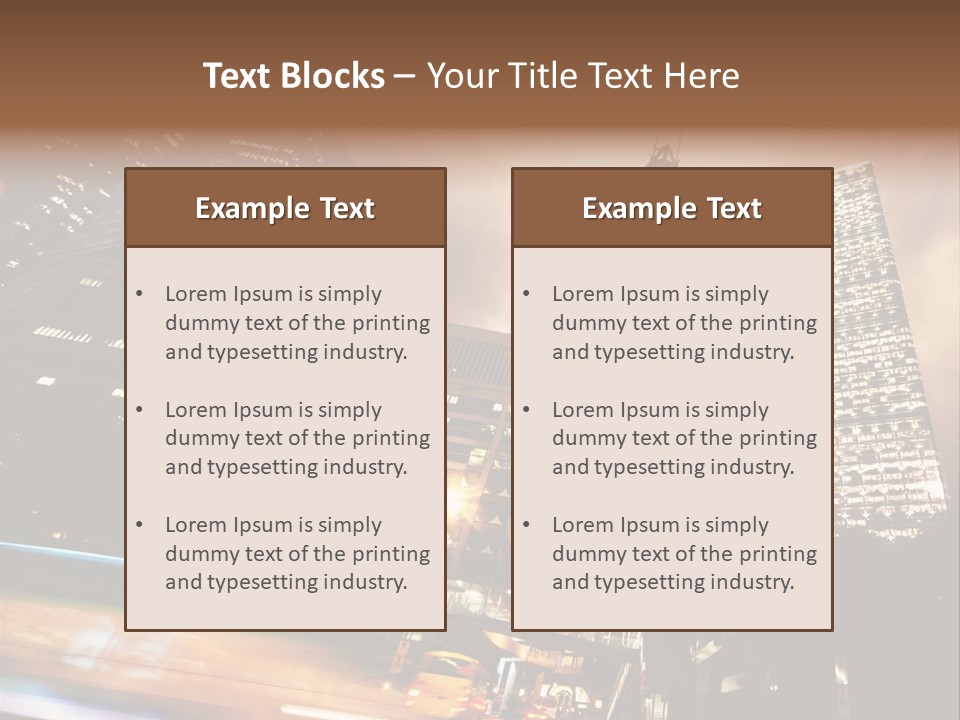 Building Futuri Tic Urban PowerPoint Template