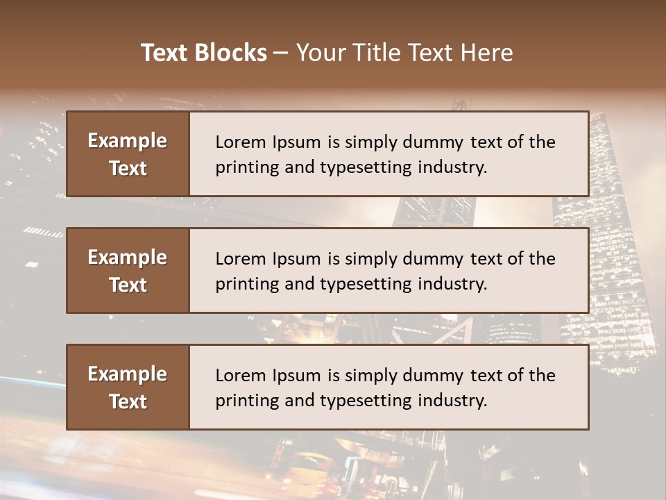 Building Futuri Tic Urban PowerPoint Template