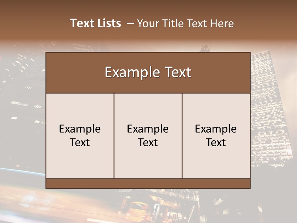 Building Futuri Tic Urban PowerPoint Template
