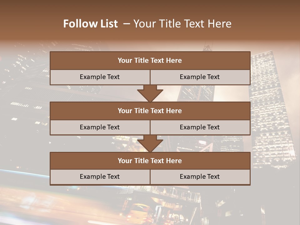 Building Futuri Tic Urban PowerPoint Template