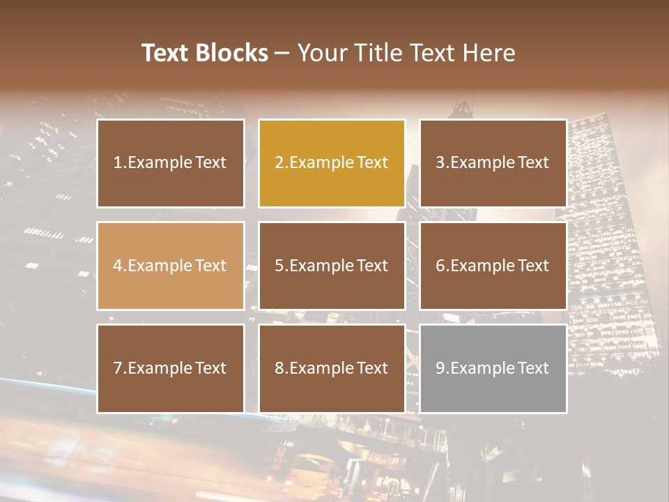 Building Futuri Tic Urban PowerPoint Template