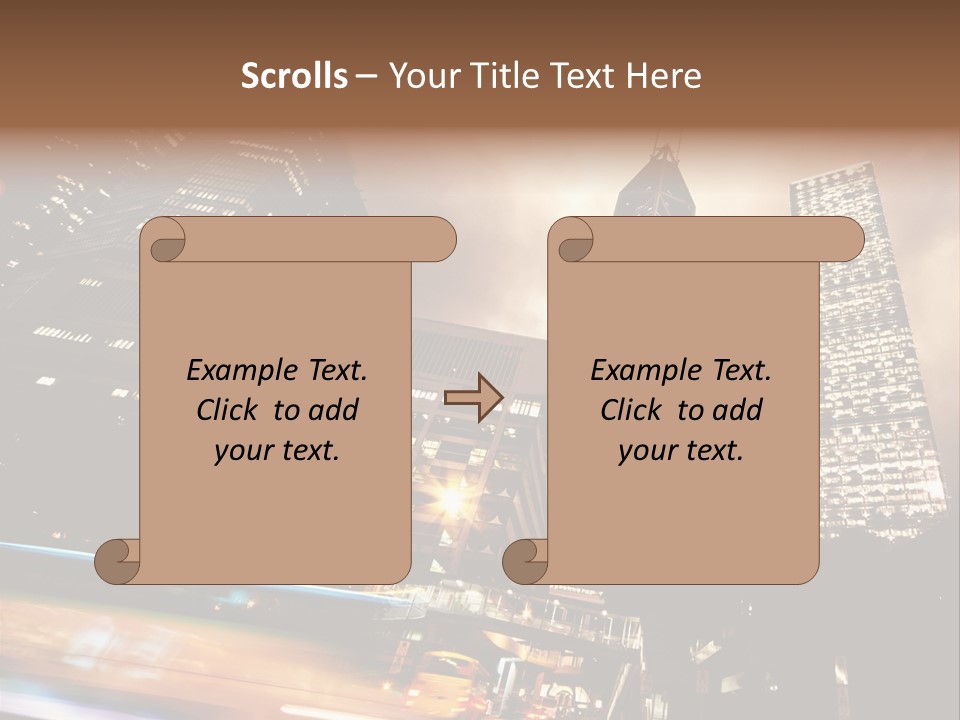 Building Futuri Tic Urban PowerPoint Template