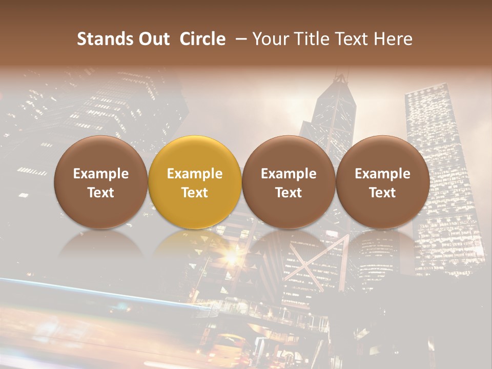 Building Futuri Tic Urban PowerPoint Template