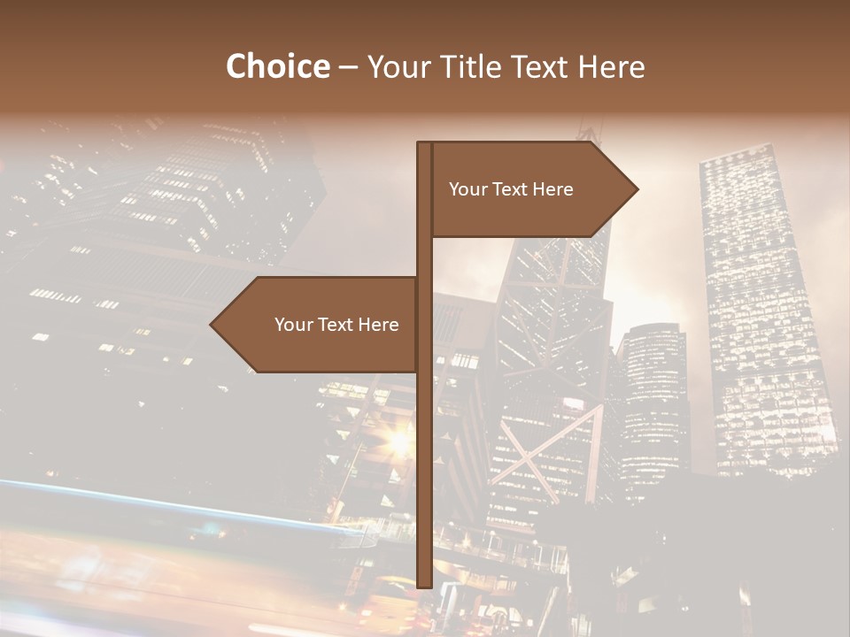 Building Futuri Tic Urban PowerPoint Template