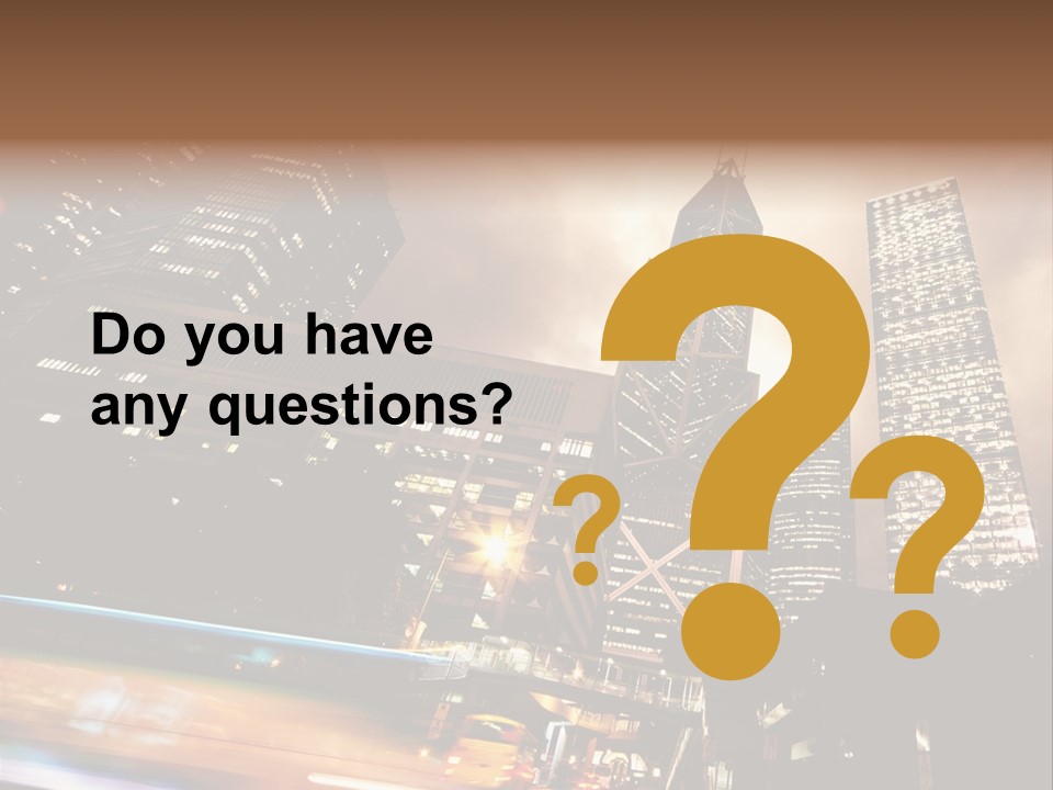 Building Futuri Tic Urban PowerPoint Template