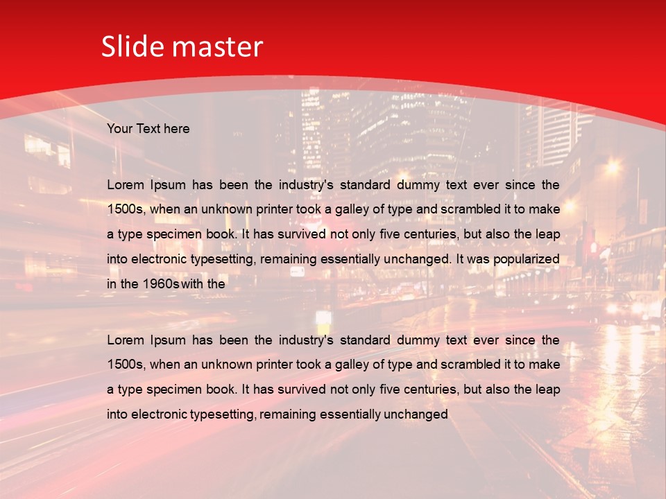 Transport Trail Building PowerPoint Template