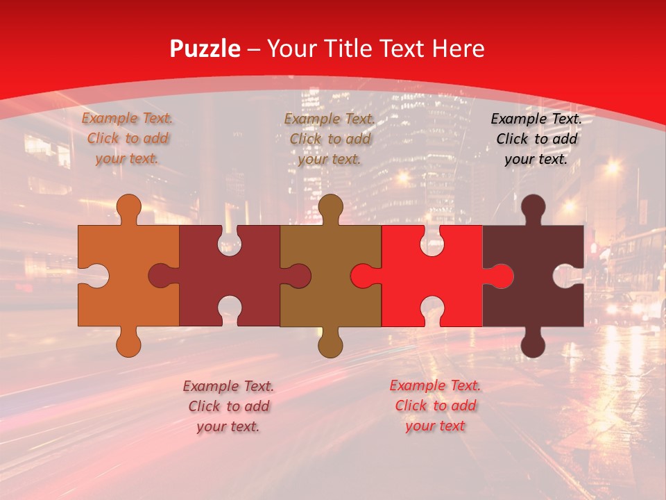 Transport Trail Building PowerPoint Template