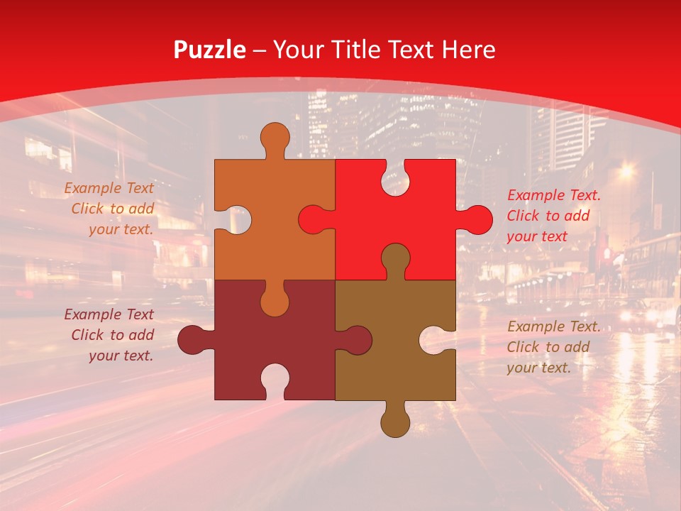 Transport Trail Building PowerPoint Template