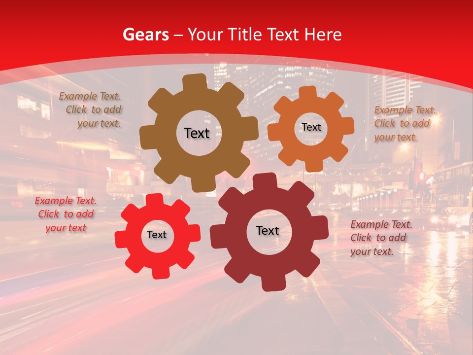 Transport Trail Building PowerPoint Template