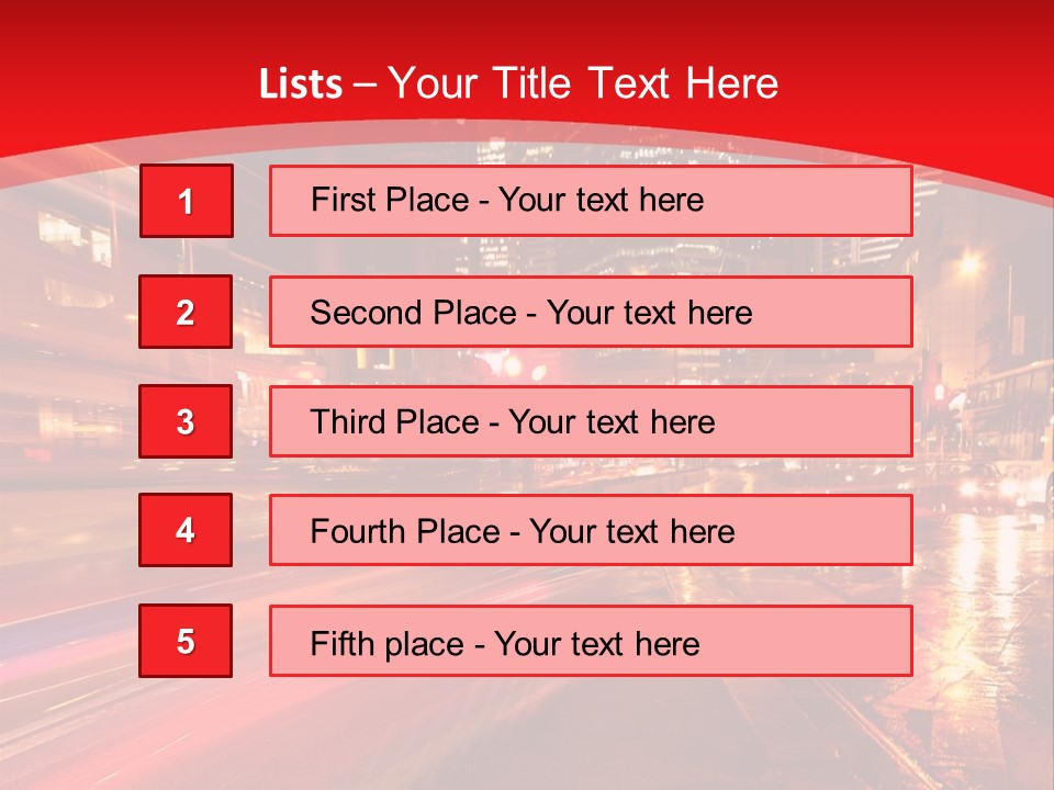 Transport Trail Building PowerPoint Template