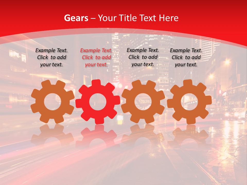 Transport Trail Building PowerPoint Template