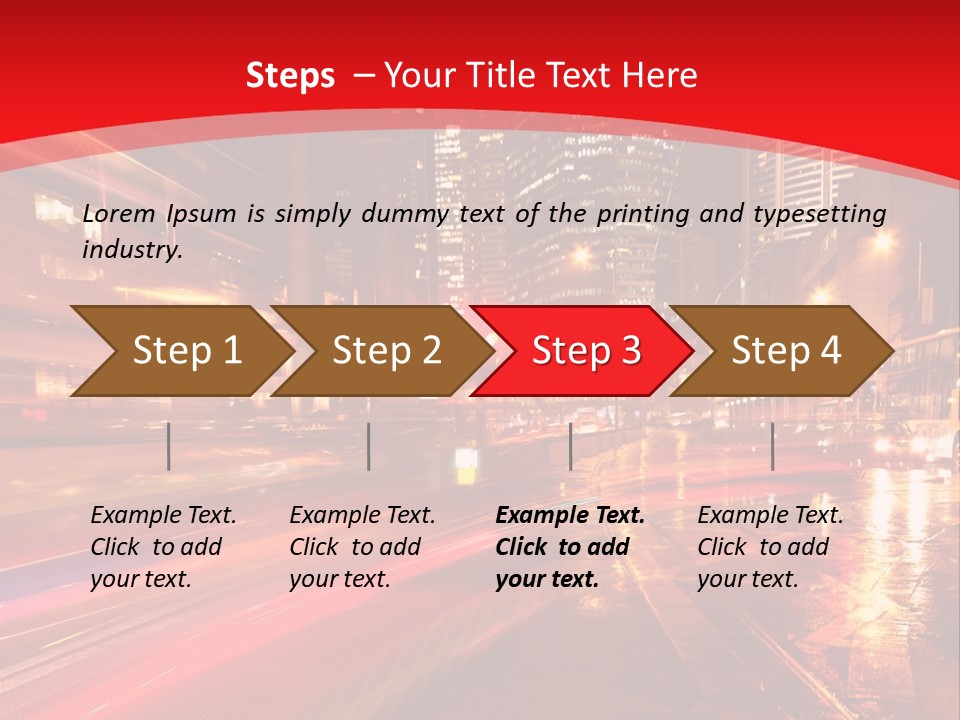 Transport Trail Building PowerPoint Template