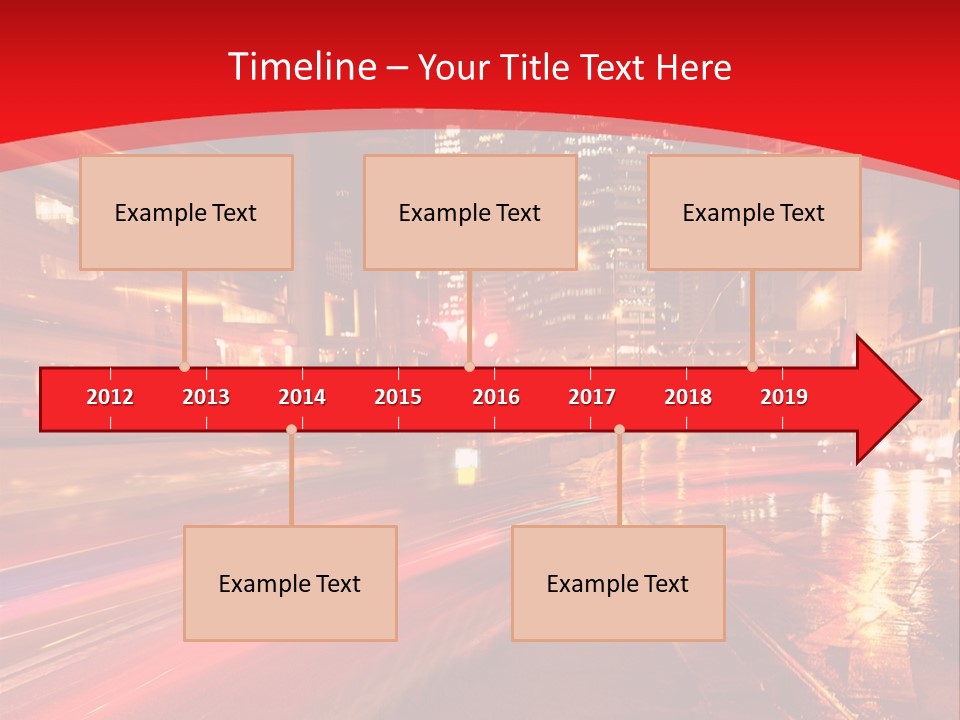 Transport Trail Building PowerPoint Template