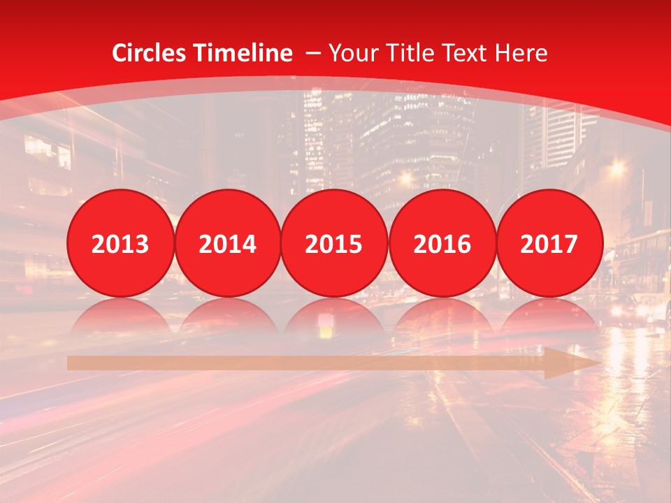 Transport Trail Building PowerPoint Template