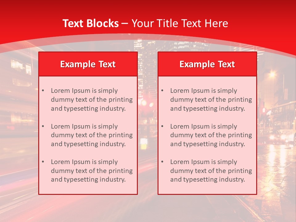 Transport Trail Building PowerPoint Template