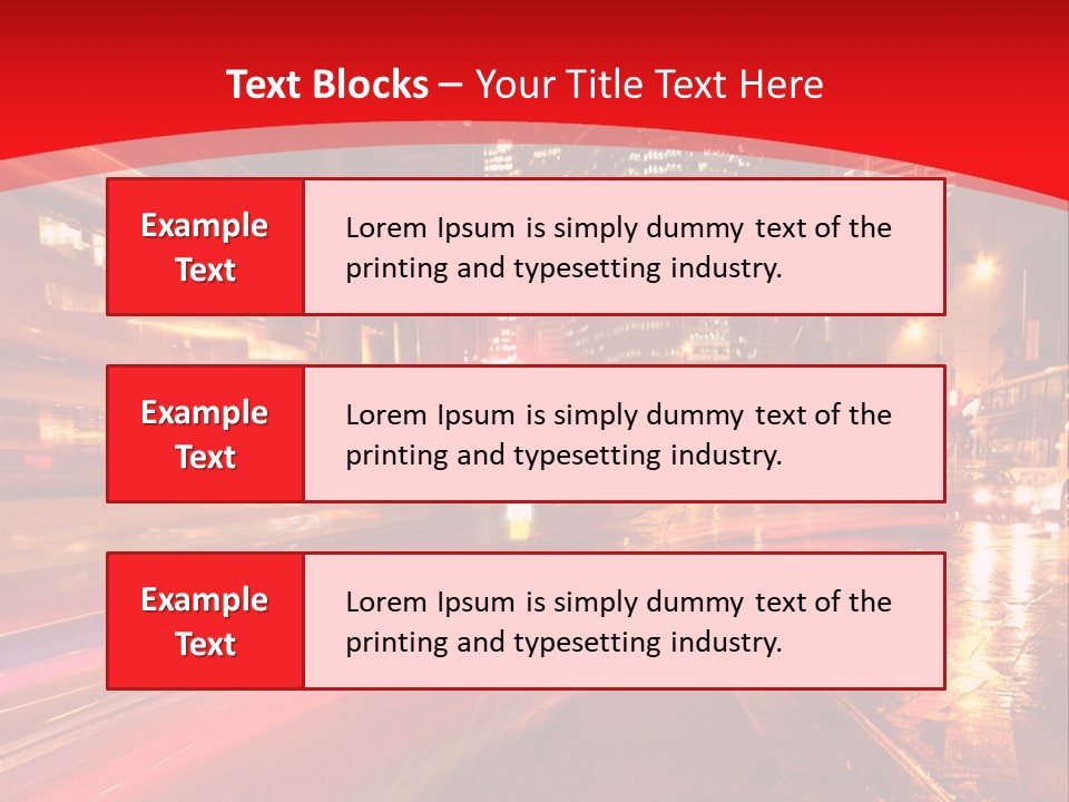Transport Trail Building PowerPoint Template