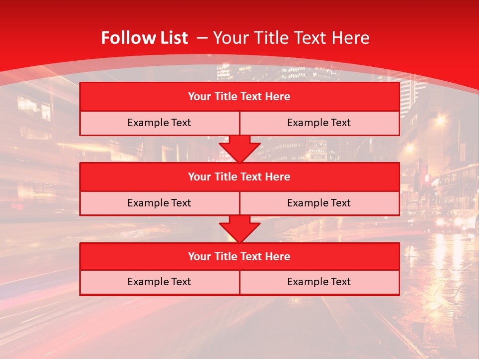 Transport Trail Building PowerPoint Template