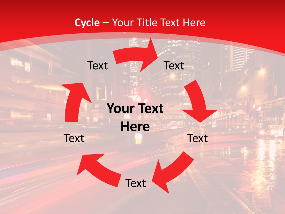 Transport Trail Building PowerPoint Template