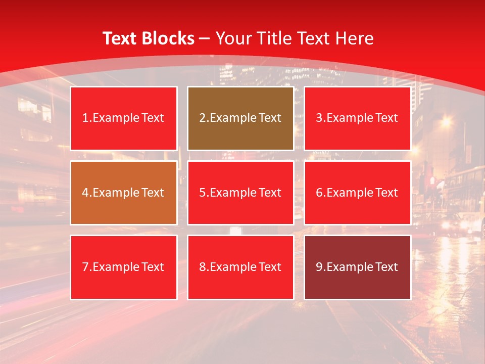 Transport Trail Building PowerPoint Template