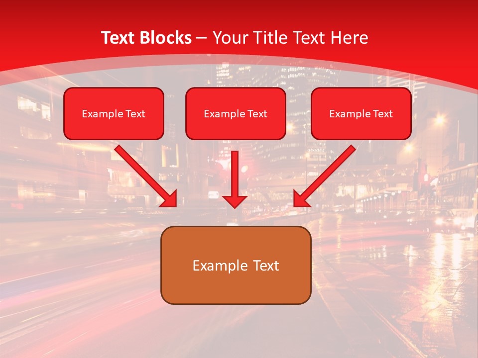 Transport Trail Building PowerPoint Template