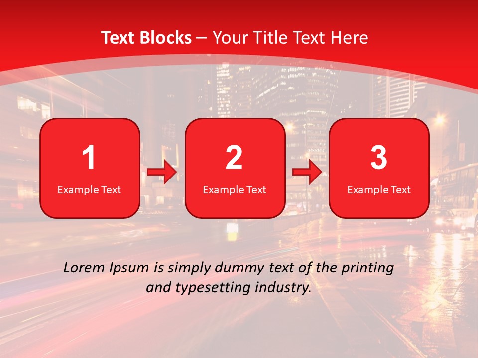 Transport Trail Building PowerPoint Template