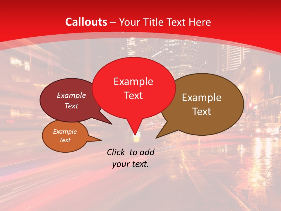 Transport Trail Building PowerPoint Template