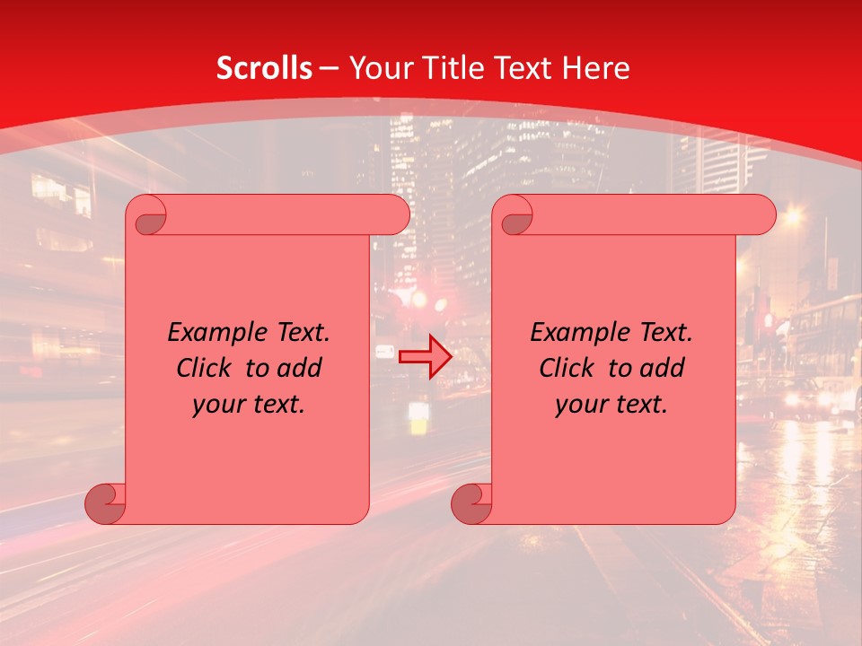 Transport Trail Building PowerPoint Template