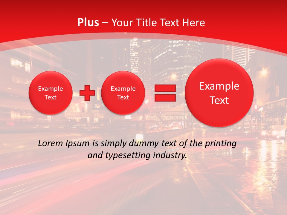Transport Trail Building PowerPoint Template