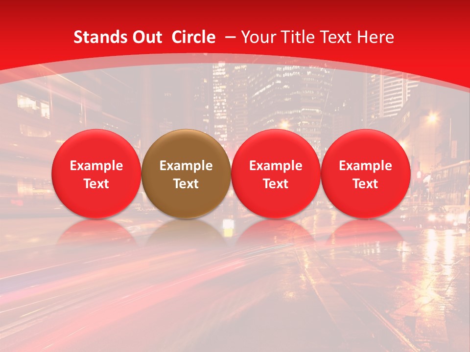 Transport Trail Building PowerPoint Template