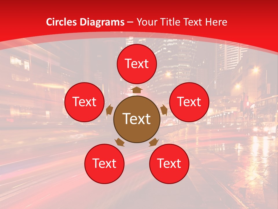 Transport Trail Building PowerPoint Template