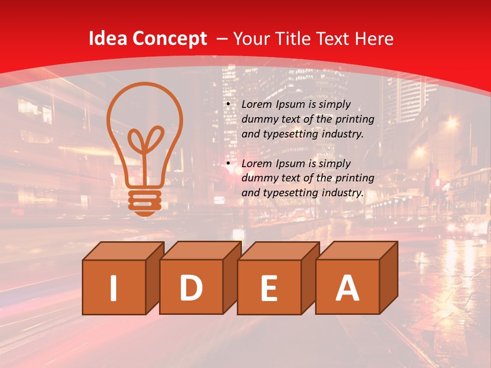 Transport Trail Building PowerPoint Template