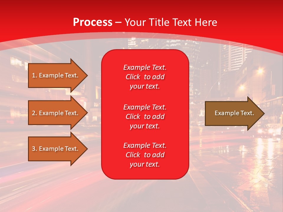 Transport Trail Building PowerPoint Template