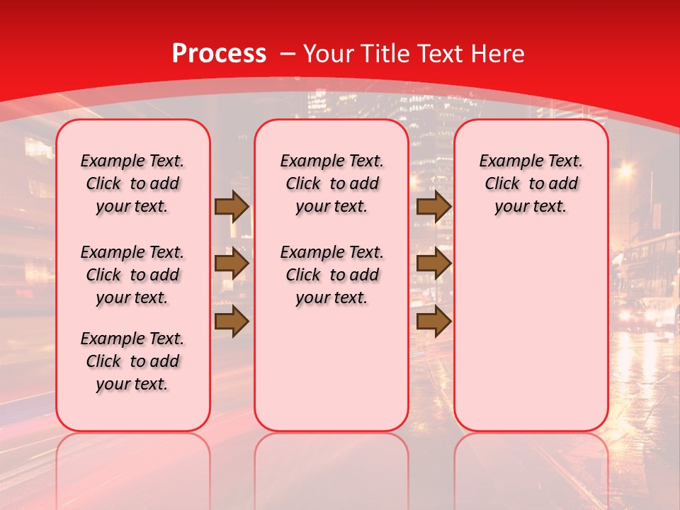Transport Trail Building PowerPoint Template