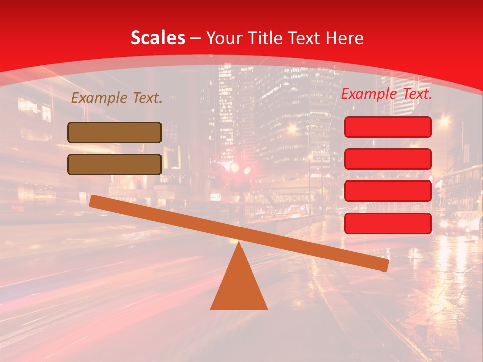 Transport Trail Building PowerPoint Template