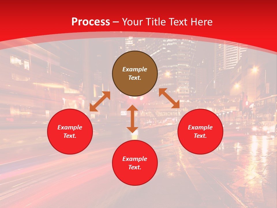 Transport Trail Building PowerPoint Template