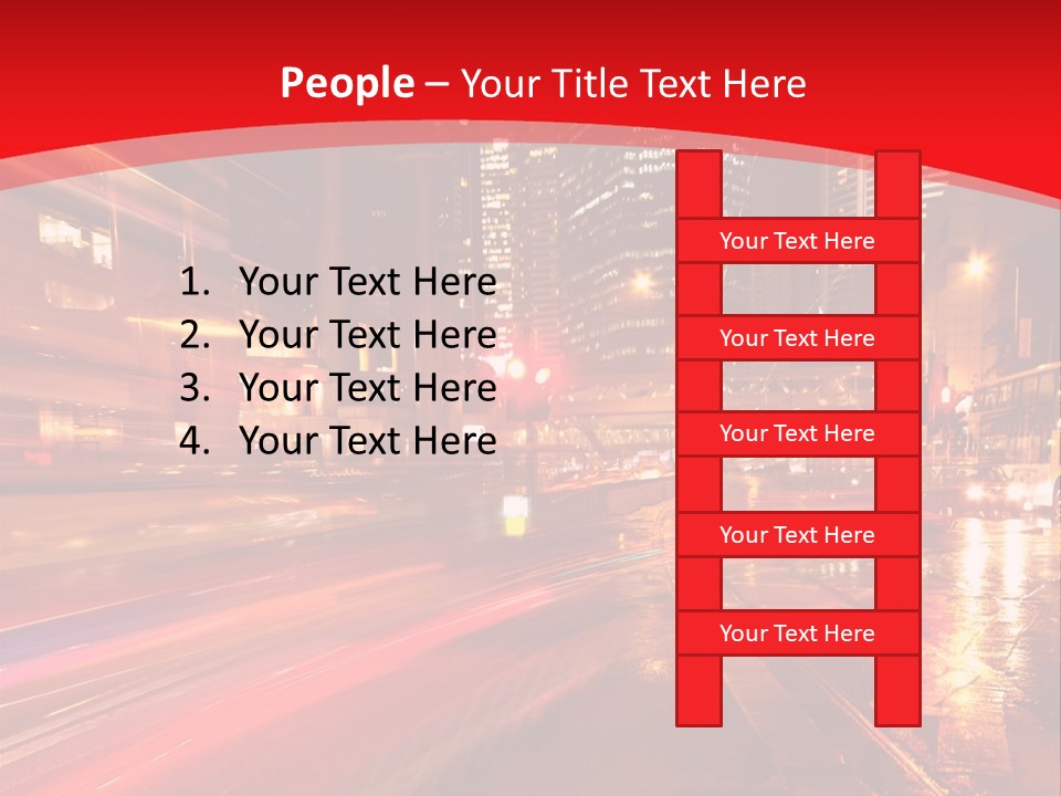 Transport Trail Building PowerPoint Template