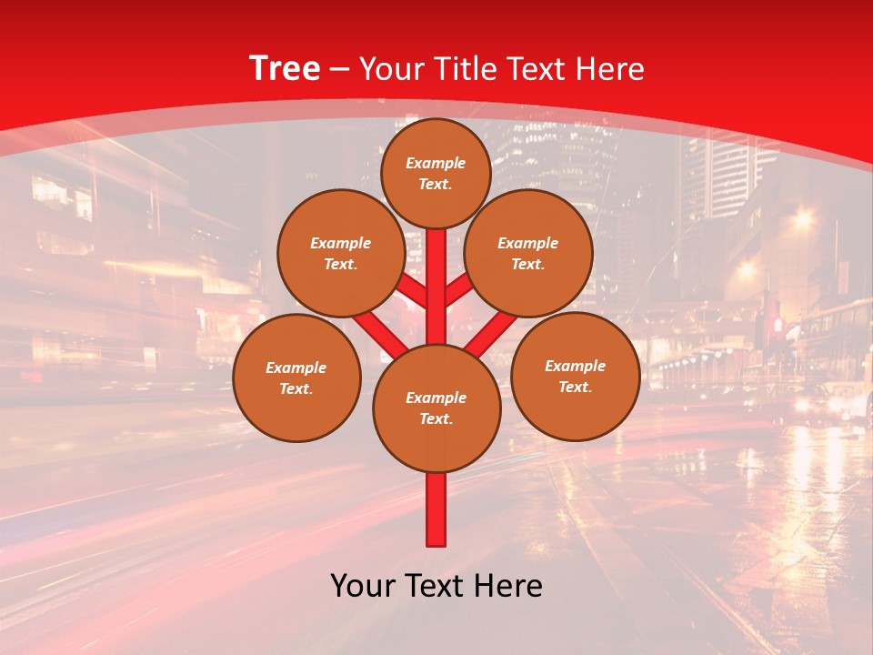 Transport Trail Building PowerPoint Template